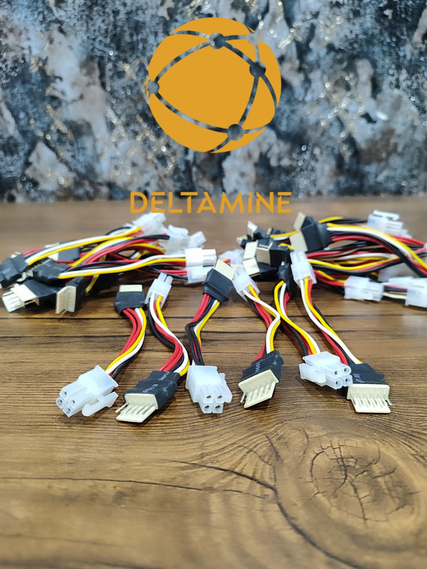 کابل تبدیل فن ۶پین مخابراتی به ۴پین atx(تبدیل۶به۴) سر سوکت وارداتی