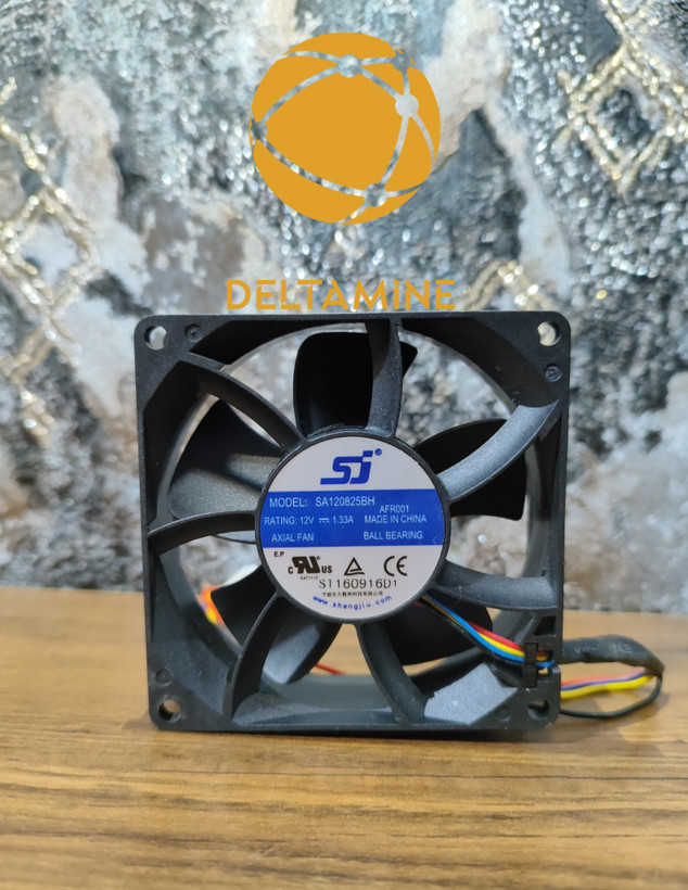 فن پاور ماینر سایز8*8 برند Sj اورجینال 1.33آمپر